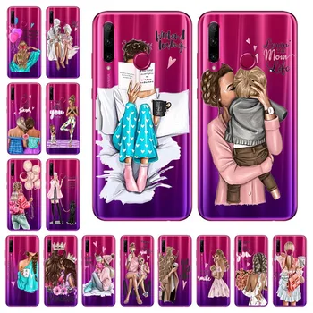 

Transparent Case For Huawei Honor 10 Lite Case Honor 10i Fashion Mom Baby Girl Capa For Honor 8X 8A 9 Lite 20 Pro 9X 9A Cases