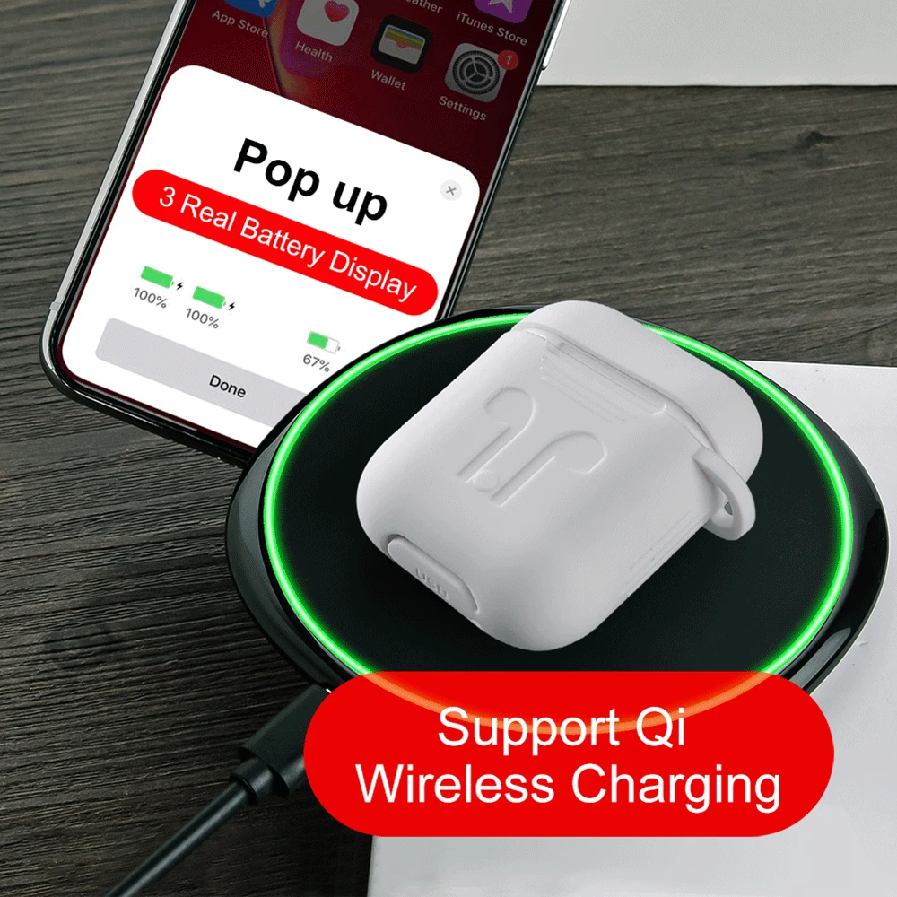 vip link for i9000 tws smart sensor support wireless charge