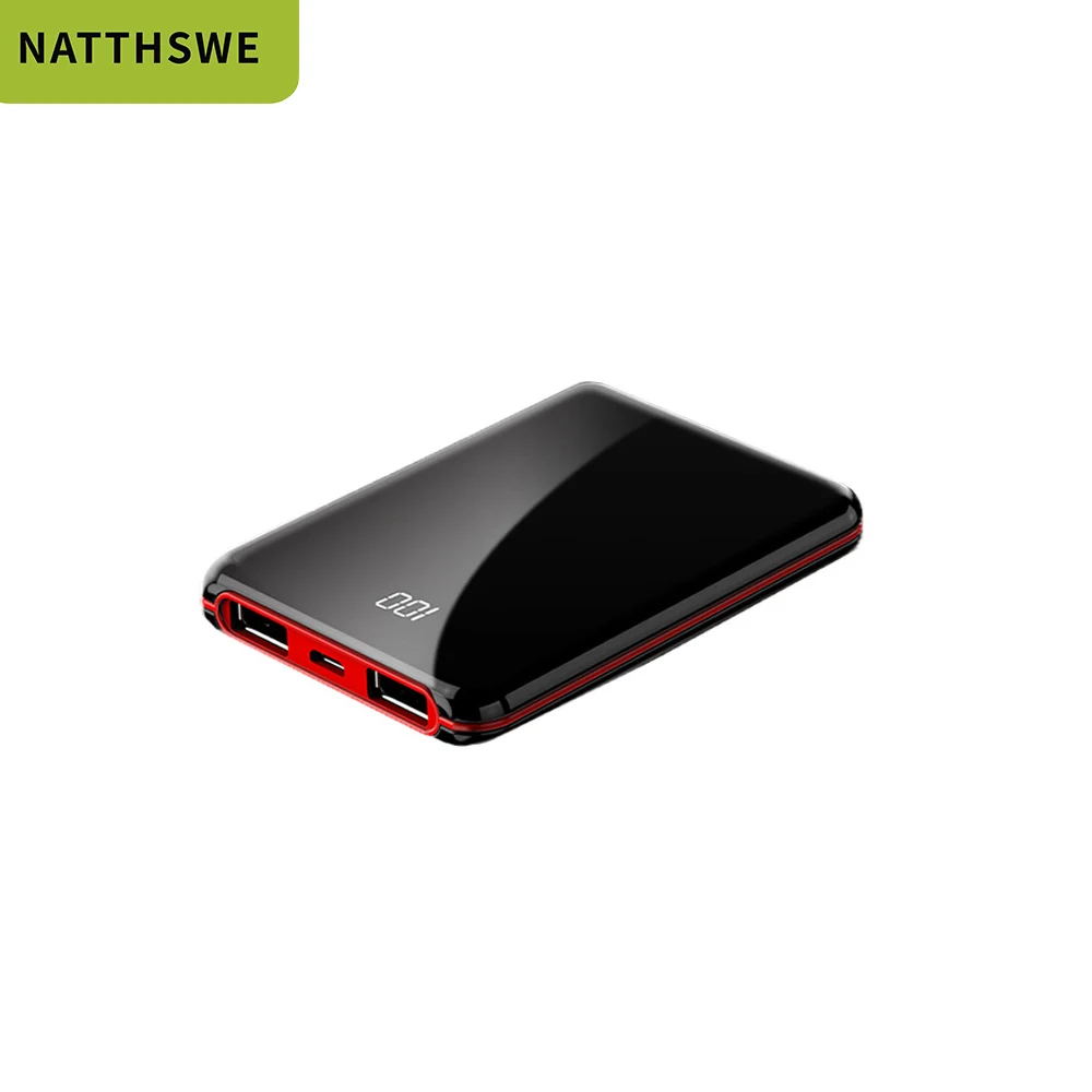 NATTHSWE power Bank 2C Быстрая зарядка Внешняя батарея микро USB Портативная Батарея Внешняя портативная зарядка для iphone huawei