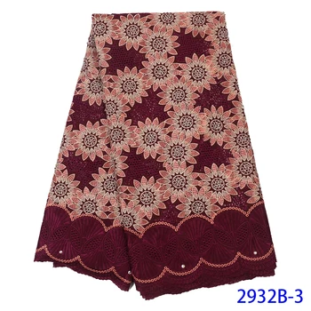 

New Style Swiss Voile Lace In Switzerland Nigerian Lace Fabric 2019 High Quality Lace Cord Lace Fabric For Women Party GD2932B-3
