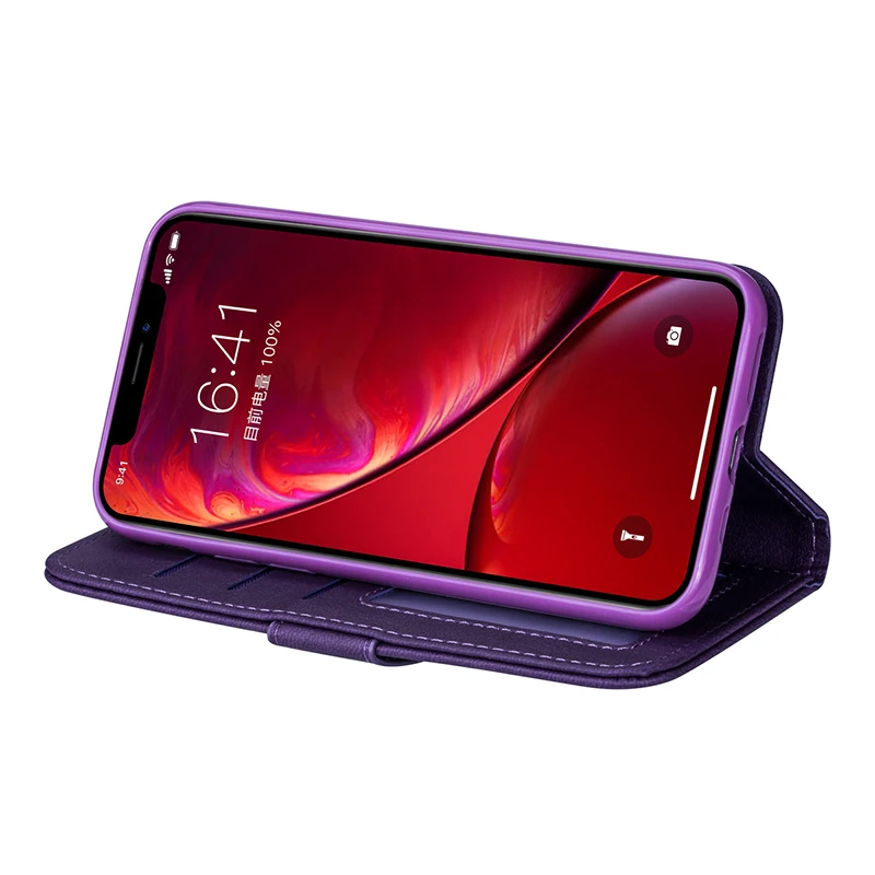 Кожаный чехол-бумажник на застежке-молнии для iPhone 11 Pro X XS MAX XR 6 6s 7 8 Plus с отделениями для карт и подставкой, чехол для телефона, чехол Etui Mujer