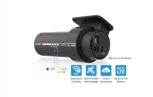 Dashcam BlackVue - Caméra embarquée avant 4K pour voiture