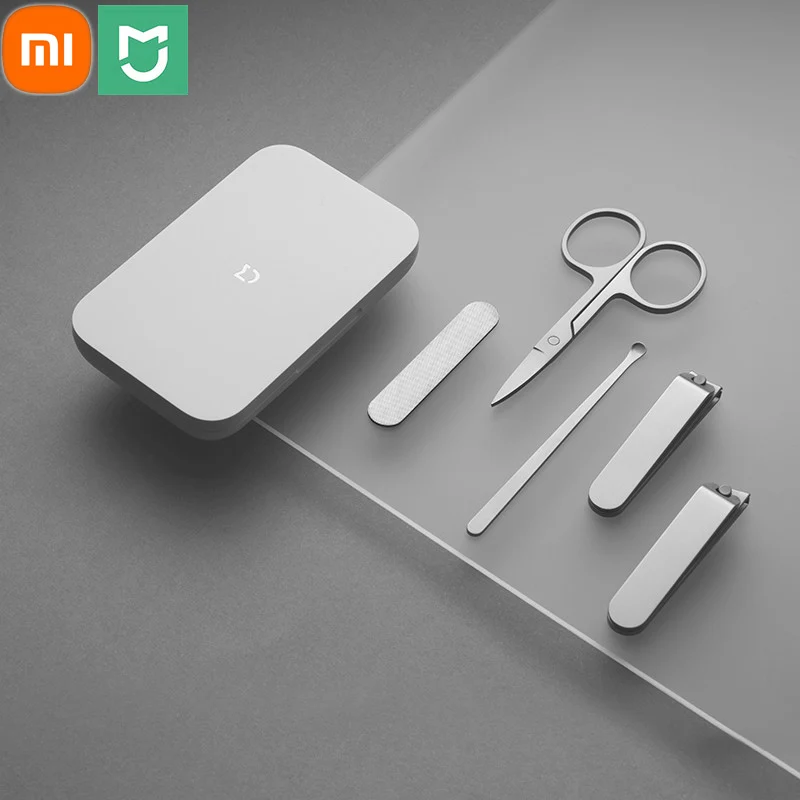 5 in 1 Xiaomi Mijia Nail Clipper Set Smart Home 420 Stainless Steel Pedicure Portable Tools