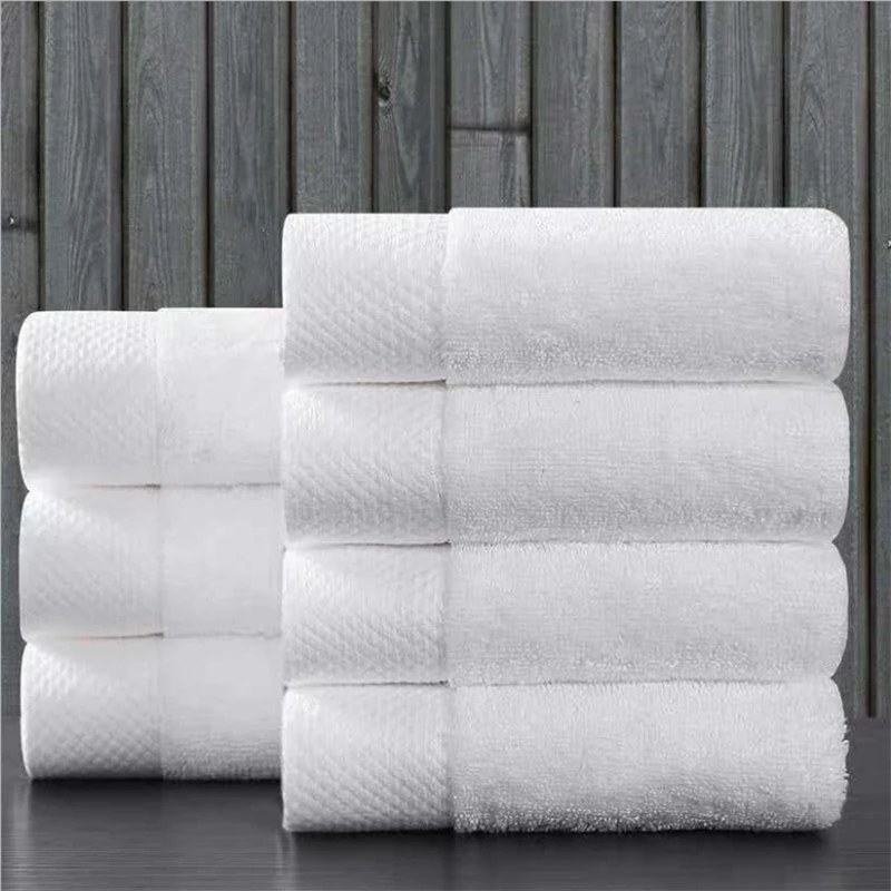 Description Picture 5 of itemNew 40X80CM White Pure Cotton Towel Adult Washing Face Bath Hotel Pure Cotton Men And Women SPA Soft Absorbent Lint-Free Towels