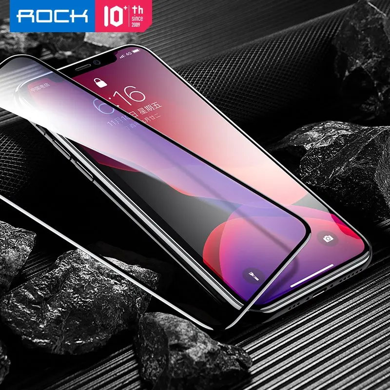 ROCK 10D полное закаленное стекло для iPhone 11 Защитная пленка для экрана стекло для нового iPhone 11 Pro Max 5," 6,1" 6," стекло