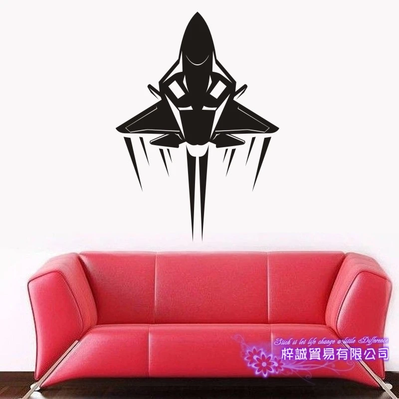 

Fighter Sticker Vehicle Decal Classic Aircraft Posters Vinyl Wall Decals Aeroplane Parede Decor Mural Airplane Sticker