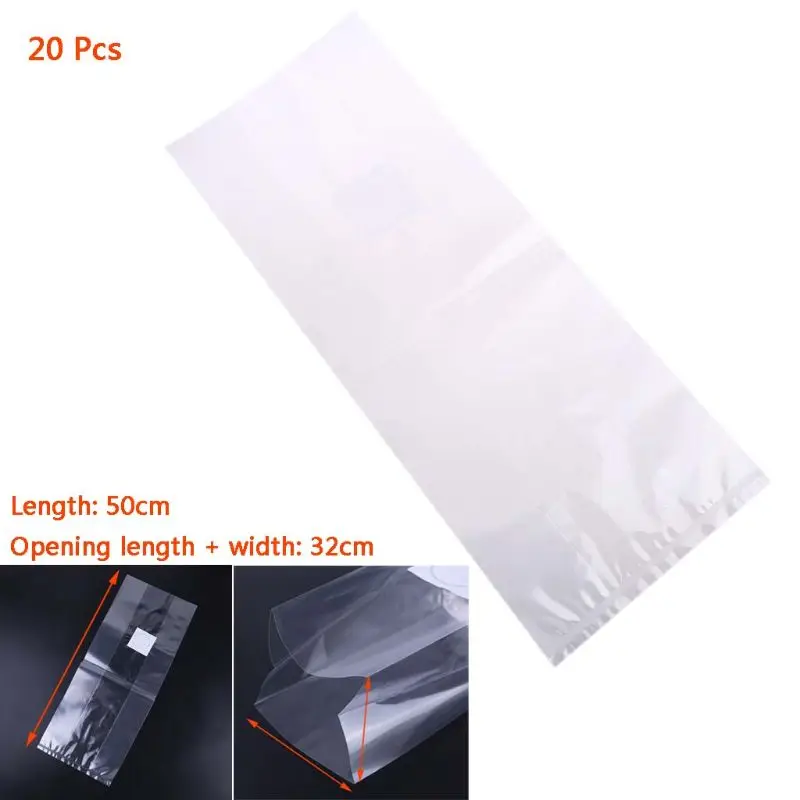 20pcs 6 Sizes Mushroom Growth Bags High Temperature Plastic Garden Planting Bag K1MF 