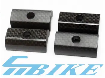 

Carbon Fibre Bicycle Hinge Clamps and Quick Release C Buckle Limit Nut For Brompton Folding Bike Frame