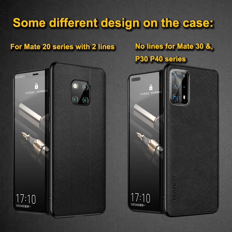 Genuine Leather Case For Huawei Mate 20 Pro Case Mate 20X 30 Pro Cover Durable Etui Coque For Huawei P30 P40 Pro Case Protector