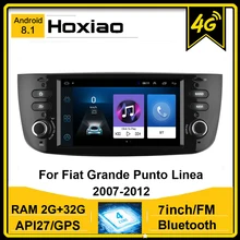 Auto Android 8,1 Für Fiat Linea Punto EVO Grande Linea 2012 2013 2014 2015 Auto Radio Stereo GPS Navigation Multimedia player