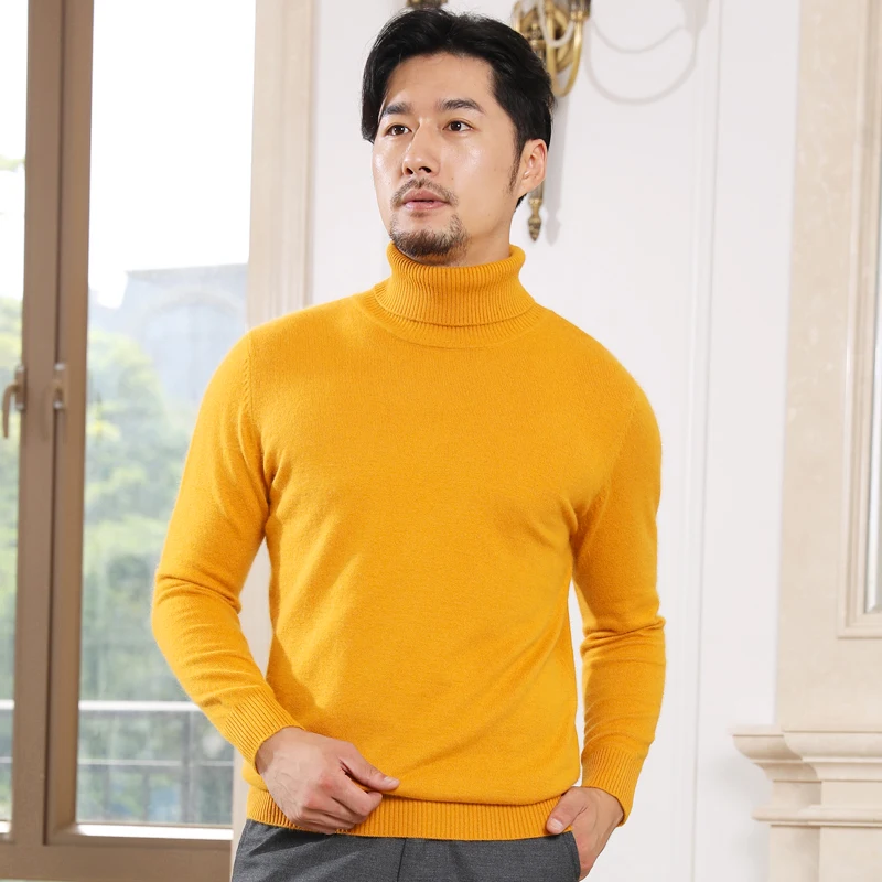 

Turtleneck Sweater Men 2019 Autumn Casual Men's Sweater Solid Slim Fit Knittwear Mens Sweaters Pullovers Male Pull Homme S-3XL
