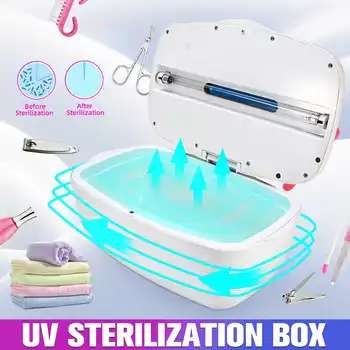 

UV Sterilizer For Manicure Instruments Towel Disinfection Esterilizador Manicure UV LED Nail Tools Nail Tweezers Disinfector Box