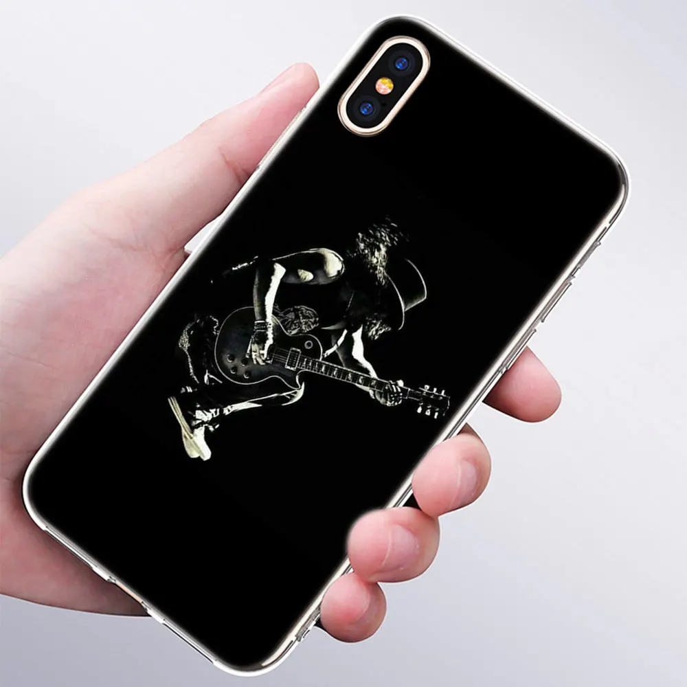 Роскошный мягкий силиконовый чехол для телефона Rock ролл череп для Apple iPhone 11 Pro XS Max X XR 6 6S 7 8 Plus 5 5S SE Модный чехол - Цвет: 014