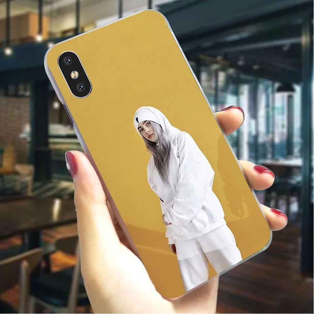 K2506402 Модный чехол для телефона Singer Billie Eilish для чехла iPhone 5S 5 SE 6 6 S/6 6S Plus 7 8/7 8 Plus X XS XR Xs Max, Жесткий Чехол - Цвет: K2506402