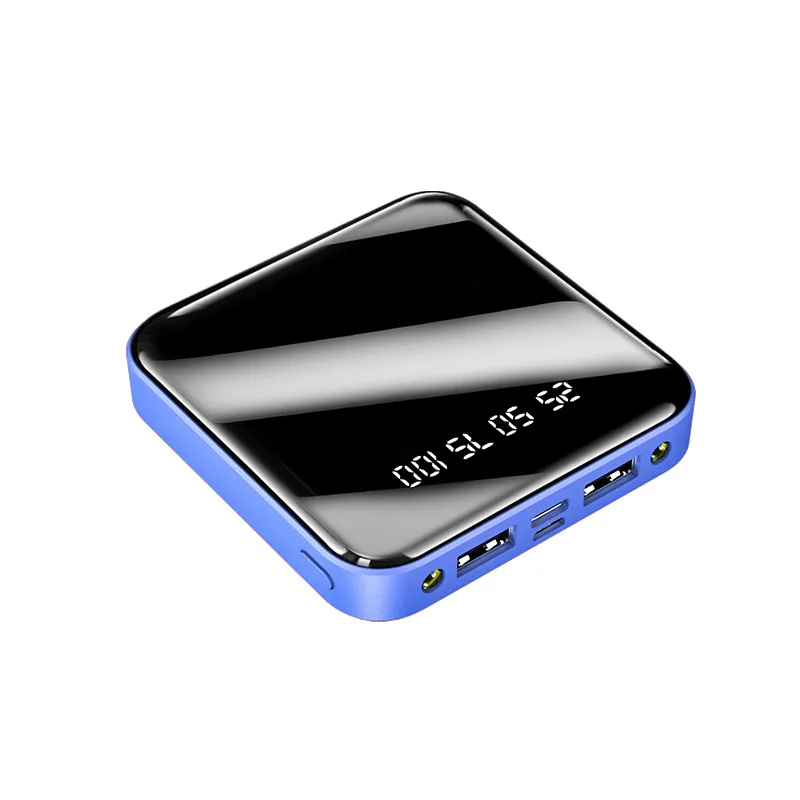 Мини банк питания 20000 мАч 2 USB повербанк Зеркало экран Портативное зарядное устройство Внешний аккумулятор для iPhone huawei Xiaomi внешний аккумулятор