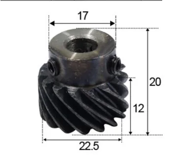 

1Module -15Teeths inner hole:8mm. 45 Degree Helical Gear -Left handed