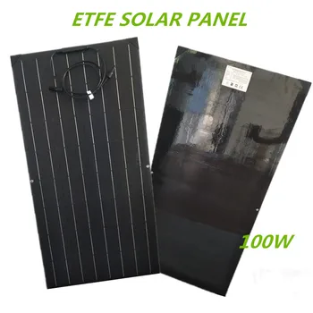 

Marine etfe 18v monocrystalline solar cell semi flexible solar panel 100w from china manufacturer 12v solar battery charger