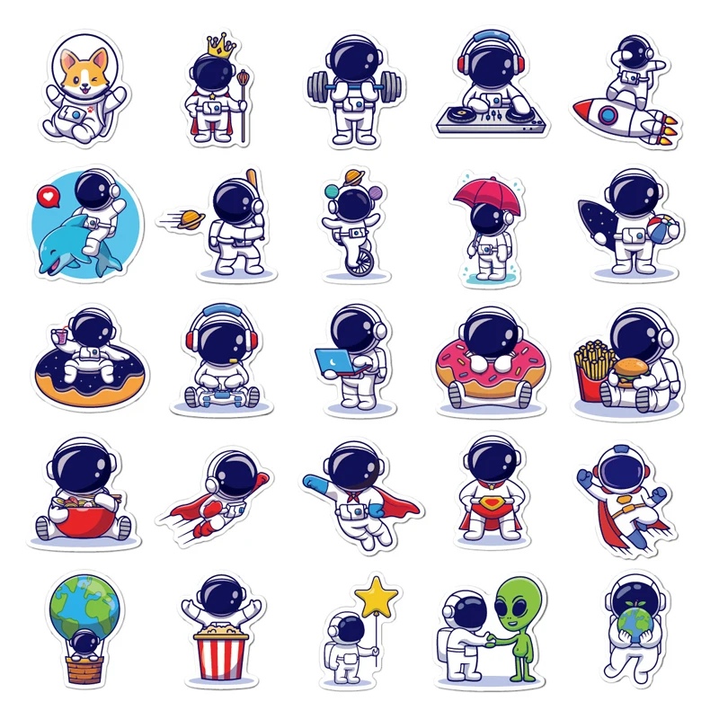 bags 50 Unique Astronaut Space Cartoon Stickers for suitcase and a lot more bags 50 Unique Astronaut Space Cartoon Stickers for suitcase and a lot more