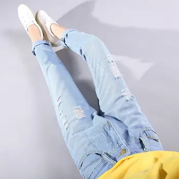 

ripped jeans ripped jeans for women distressed jeans Cotton Linen Ankle-Length Pants Regular