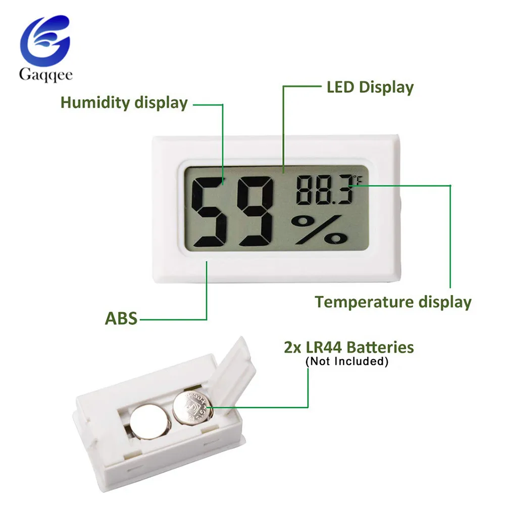 2x Digital Room Thermometer Indoor Hygrometer Temperature Humidity Meter  Clocks