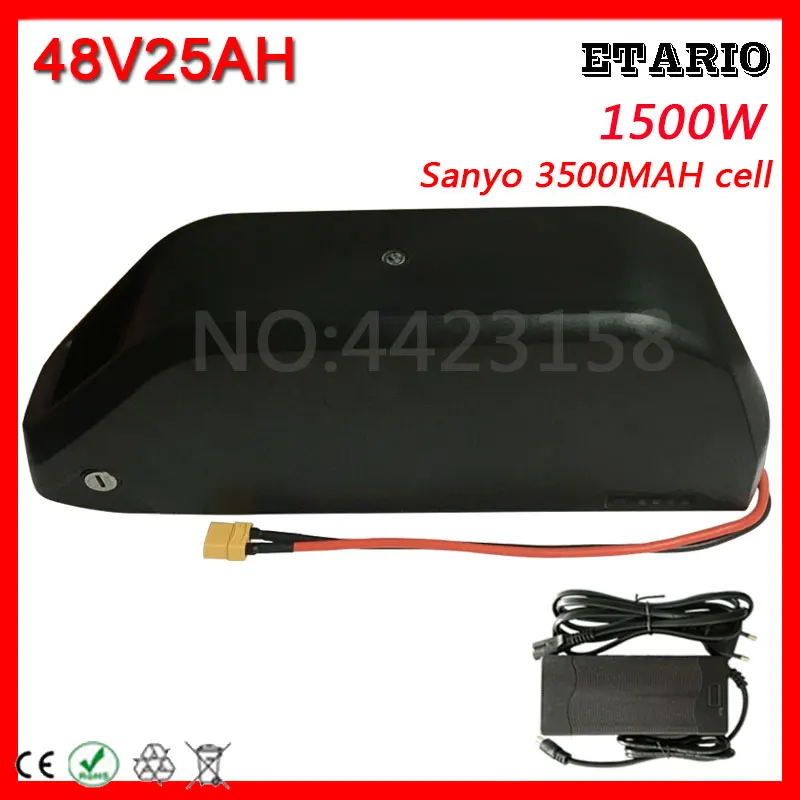 Батарея для электровелосипеда 48 в 14 Ач 18 20 25 ач с ячейкой Sanyo GA мотора Bafang 1500 Вт 1000