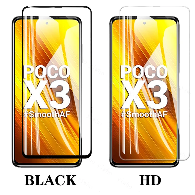 Glass Screen Protector  Xiomi Pocophone X3 - X3 Pro Screen Protector  Xiaomi Case - Aliexpress