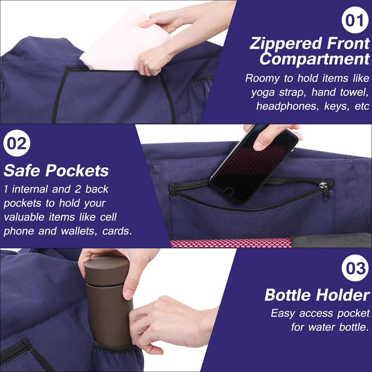 1 шт. сумка для Йога-коврика Многоцелевой большой коврик для йоги Tote для девочек женщин
