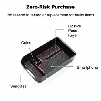 

Car Storage Box Auto Interior Inner Holder ABS For Toyota RAV4 2019-2020