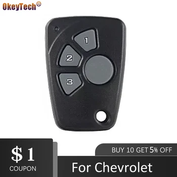 

OkeyTech Remote Car Key Shell Case Housing With 4 Buttons Fob for Chevrolet Cruze Spark Onix Silverado Volt Camaro