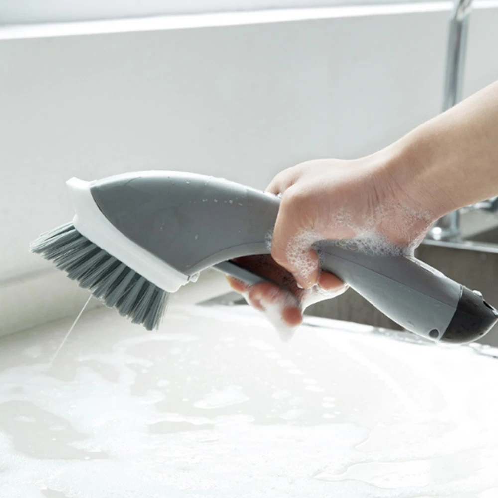Многофункциональная кухонная чистящая жидкость с длинной ручкой щетка для очистки Нескользящая плитка очистка щелей щетка инструмент для ванной комнаты