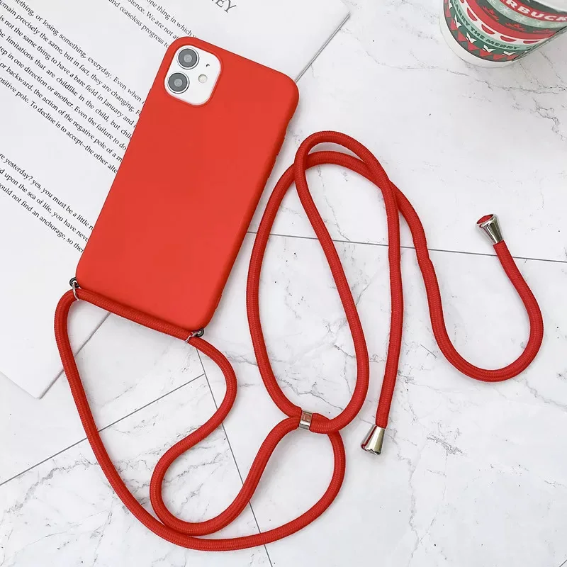 galaxy s22+ flip case Strap Cord Chain Necklace Lanyard Case For Samsung Galaxy S22 S21 FE 5G S20 Ultra S10 S9 Plus Note 10 Lite 20 9 Matte Soft Cover cheap galaxy s22+ case