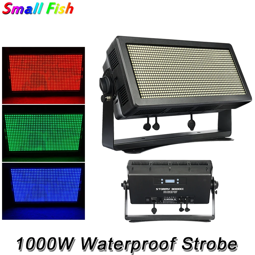 

4 Units LED DJ Strobe Lights High Power 1000W RGBW 4 Colors LED Flash Lights DMX Outdoor Strobe Lights LED Disco Bar Club Lights