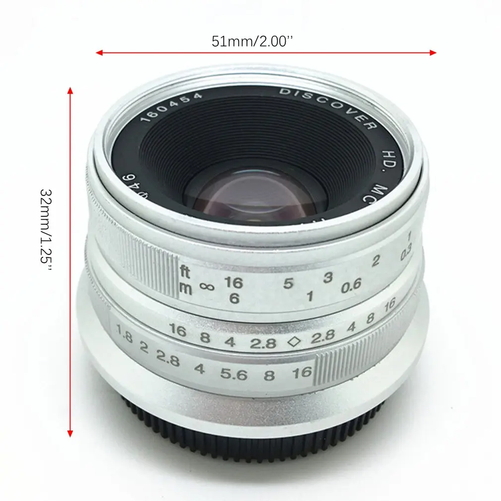 7 artisans 25 мм F1.8 Prime объектив для всех одиночных серий для камер M43 Металл Micro 4/3 аксессуары E-Mount Ручной фокус