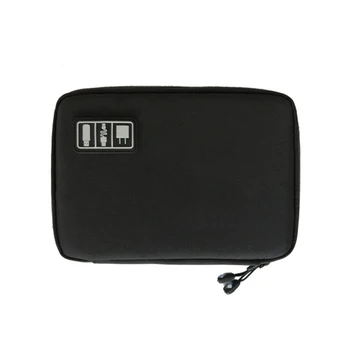 

Portable Travel zipper USB Cable Storage Bag Organizer Nylon Phone Charger Case For Electronic Accessories Power Bank Hard Disk