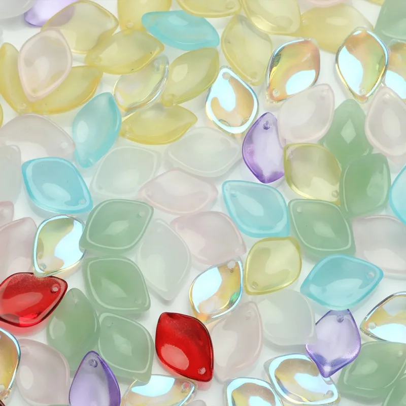 20pcs/lot Charm Crystal Pendant Flower Shape Mixed 12x19MM Glass Faceted Loose Star Beads DIY Jewelry Design Supplies | Украшения и