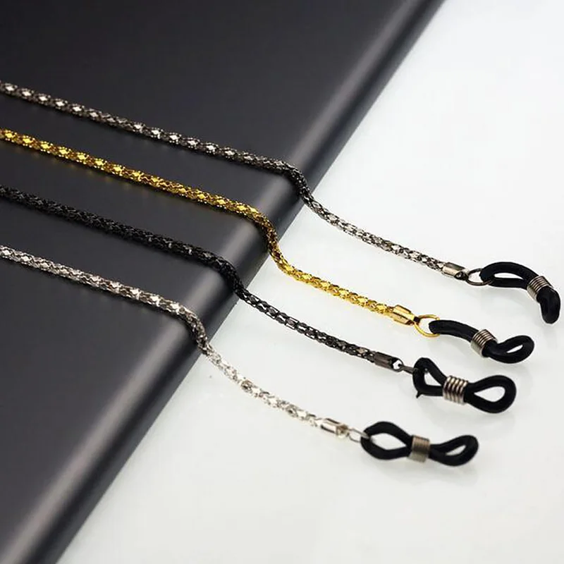 

Glasses Metal Chain Rope Classic Chain Anti-skid Rope Glasses Hanging Chain Cross Hold Cord Protective Case Sunglasses Jewelry