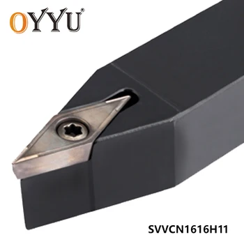

OYYU SVVCN1616 External Turning Tool Holder SVVCN SVVCN1616H11 Carbide Inserts VCMT110204 Boring Bar Lathe Cutter Tool Holder