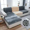 Thick Velvet Sofa Cover Solid Color Sofa Cushion Cover Elastic Slipcover All-inclusive Couch Covers Dining Room MY448 1