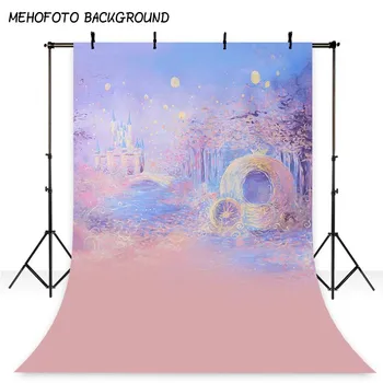 

Vinyl Photography Backgrounds Baby Shower Birthday Party Fairy-tale Castle Customized Photography Backdrops for Photo Studio