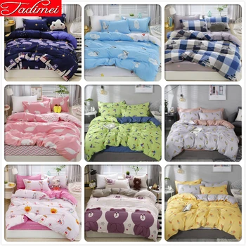 

150x200 180x220 200x230 220x240 Duvet Cover Sheet Pillowcase Bedding Set Adult Kids Child Bed Linen Single Queen King Super Size