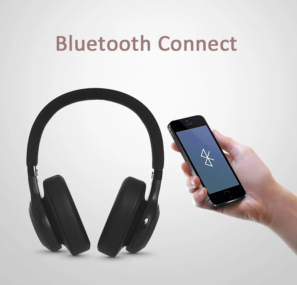 Original JBL E55BT Wireless Bluetooth Headphone Portable Foldable Headset Super Bass Earphone AUX IN HiFi Sport Headset with Mic