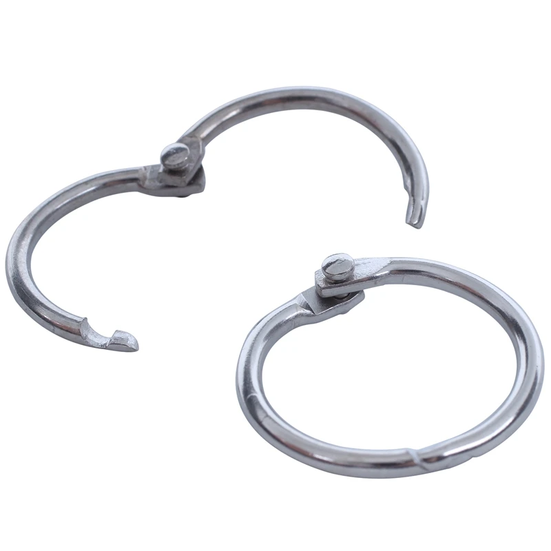 

10 Hinged Rings Metal Binder Craft Split Hinge For Scrapbooking Photo Album Card 25X20mm