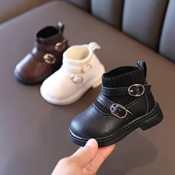 Baby Girl Winter Shoes Low Heel Princess Socks Shoes Warm 1 To 2 Years Old Best Short Boots for Snow Toddler Crib Shoes E10254