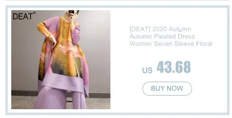 [DEAT] 2020 New Summer Fashion Pleated Dress Women Hit Color Print Csaul Sleeveless Loose Over Size Elegant Round Collar TX069