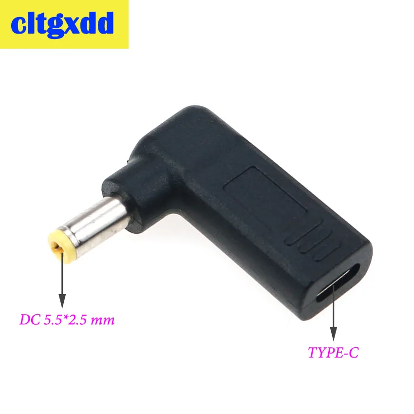 Cltgxdd USB 3 1 type C Женский к DC 5 5*2 мм Мужской адаптер питания Разъем c для