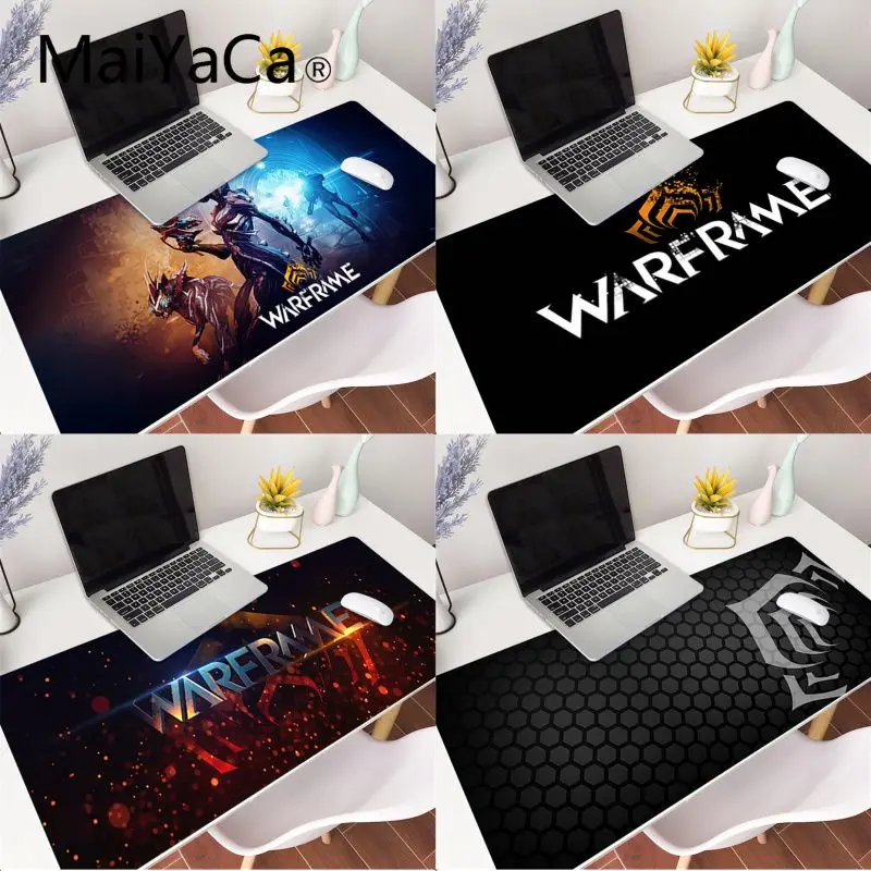 

MaiYaCa Warframe logo Rubber Pad to Mouse Game XXL Mouse Pad anime Laptop Desk Mat pc gamer completo for lol/world of warcraft