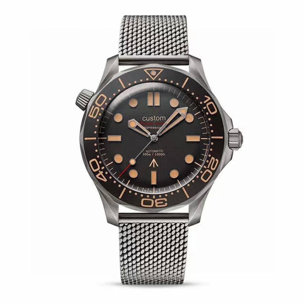 US $138.00 Automatic Watch For The Mens Watches Mechanical Ceramic Bezel Diver Watch Luminous Retro Watch