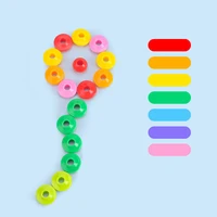 Primary Lacing Beads Educational Montessori Stringing Toy Autism Toys Toddlers Kids Preschool Children Training Gifts 2