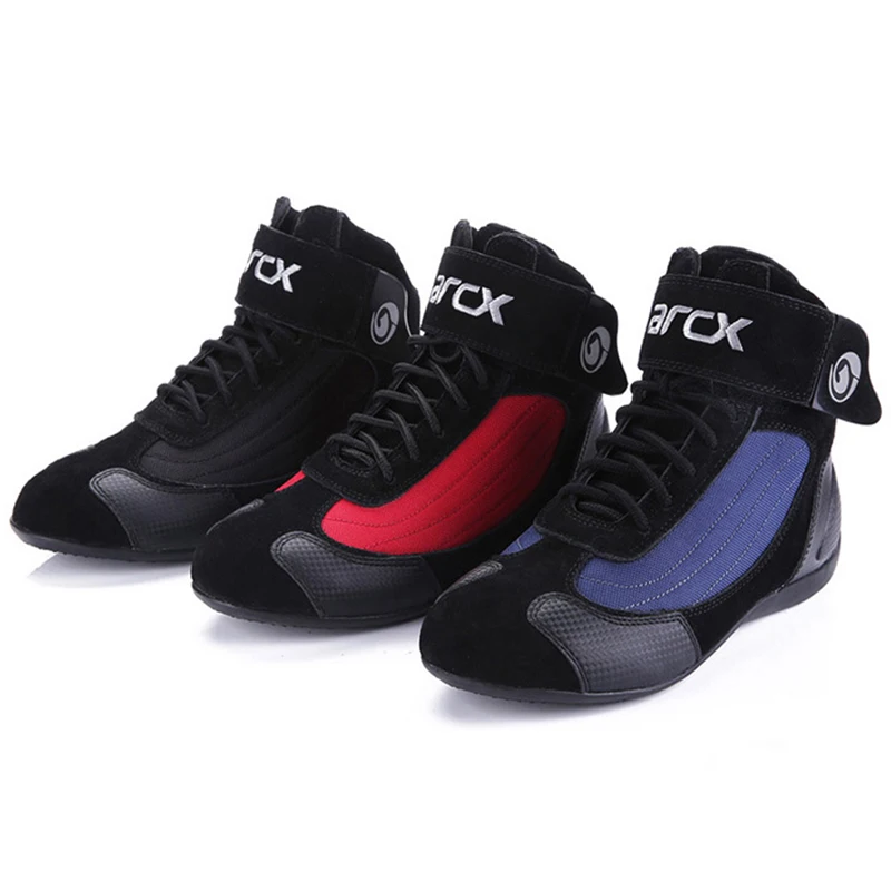 ARCX, мотоциклетные ботинки из коровьей кожи, уличные мотоциклетные ботинки, мотоциклетные ботинки для мотокросса, мотокросса, гоночные защитные ботинки