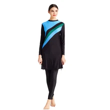 Женский купальный костюм размера плюс, мусульманский купальный костюм, новинка, Мусульманский купальник, Мусульманский купальник, хиджаб, женский купальник